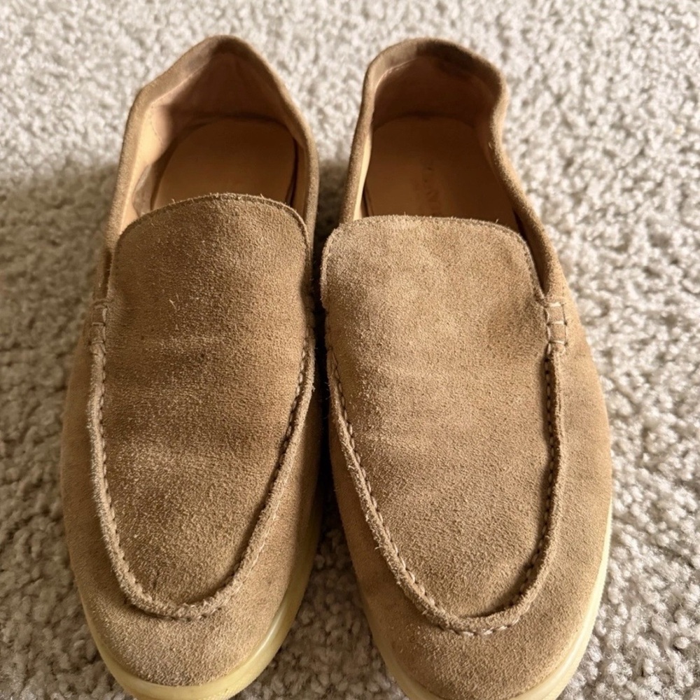 Men's Tan Scarosso Suede Loafers